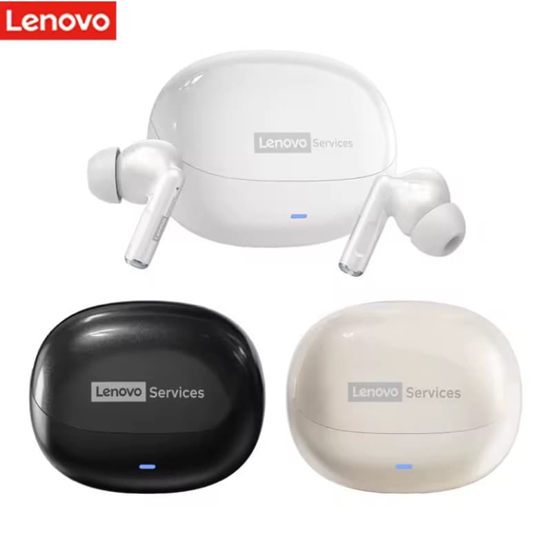 Fones de Ouvido Sem Fio Lenovo LE257 TWS Bluetooth 6 Som HiFi, Redução de Ruído ENC, para Jogos e Esportes com Microfone