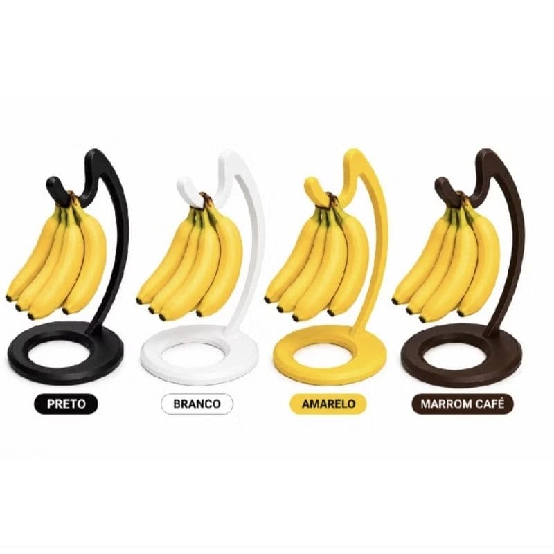 Suporte Porta Bananas de Mesa Decorativo Fruteira Suspensa Organizador de Frutas 23 cm