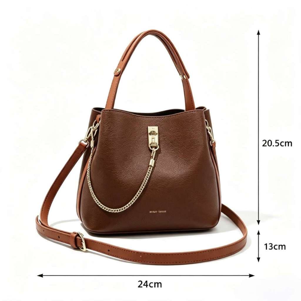 Nova bolsa feminina estilosa e versátil: transversal, de ombro e de mão.