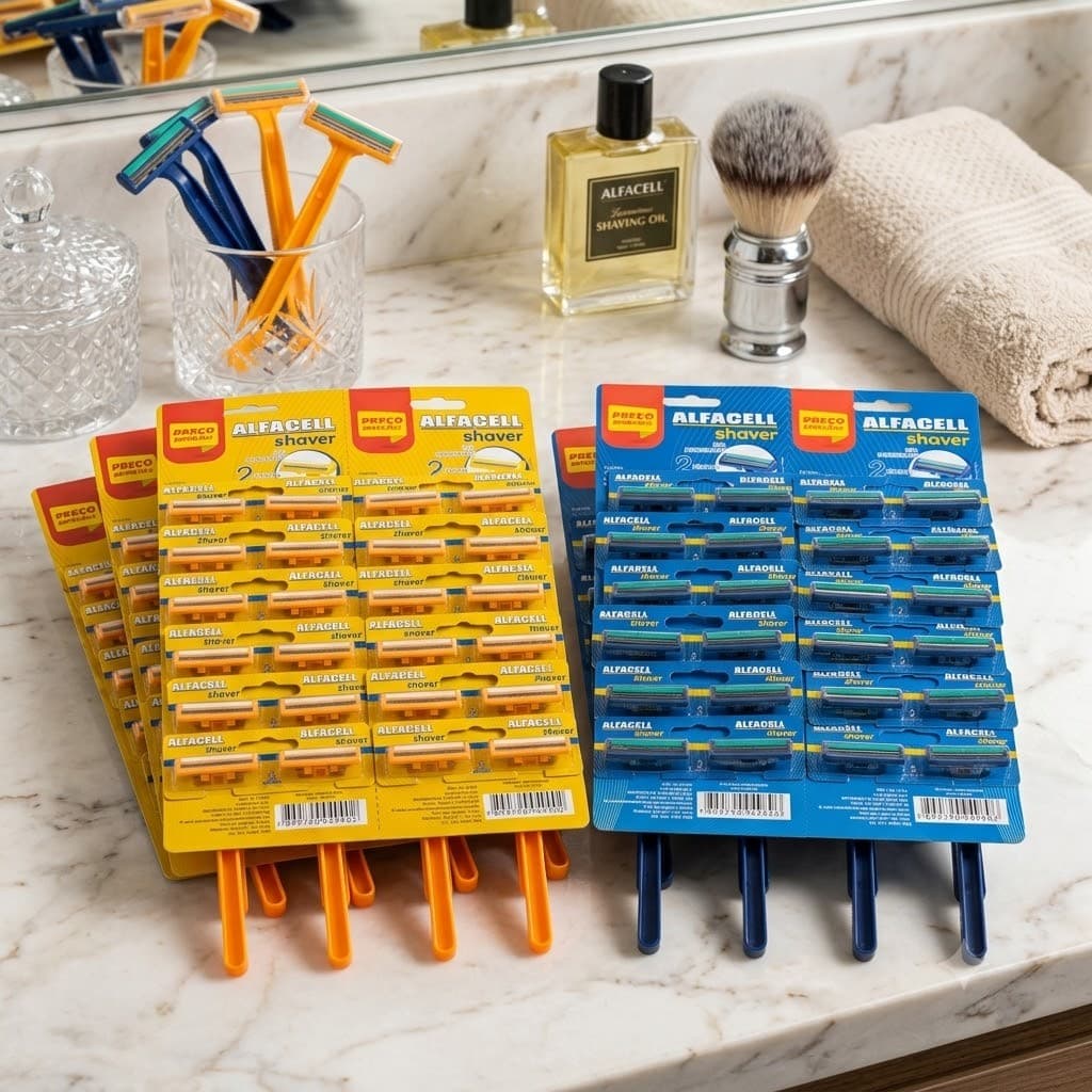 Cartela Aparelho de Barbear Descartável 2 Lâminas Kits 12 , 24 , 48 , 120 , 240 unidades Atacado Envio Super Rápido