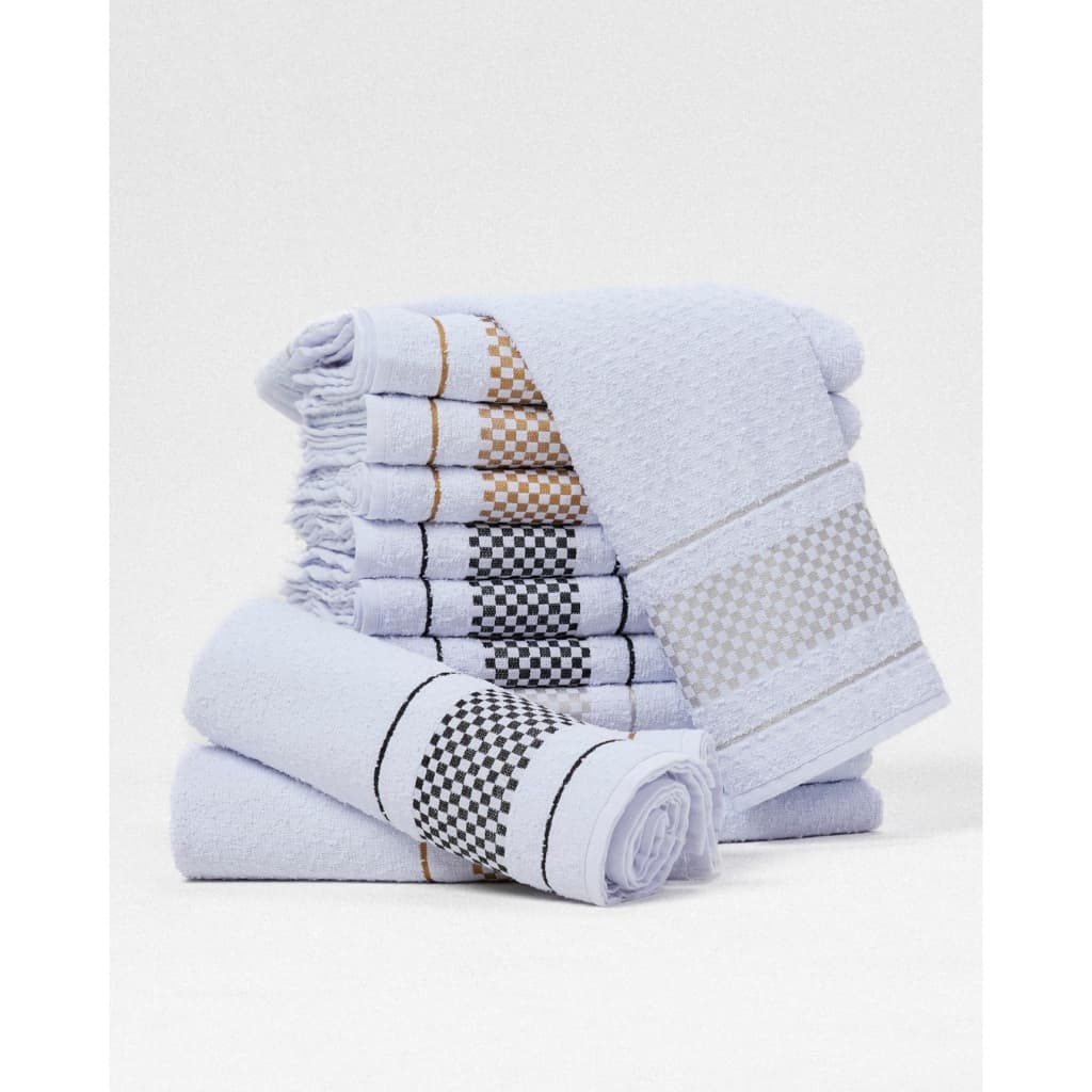 Kit 10 / 05 Panos de Prato Jacquard 40x60 Atoalhado Toalha Copa Premium 100% Algodão Super Luxo