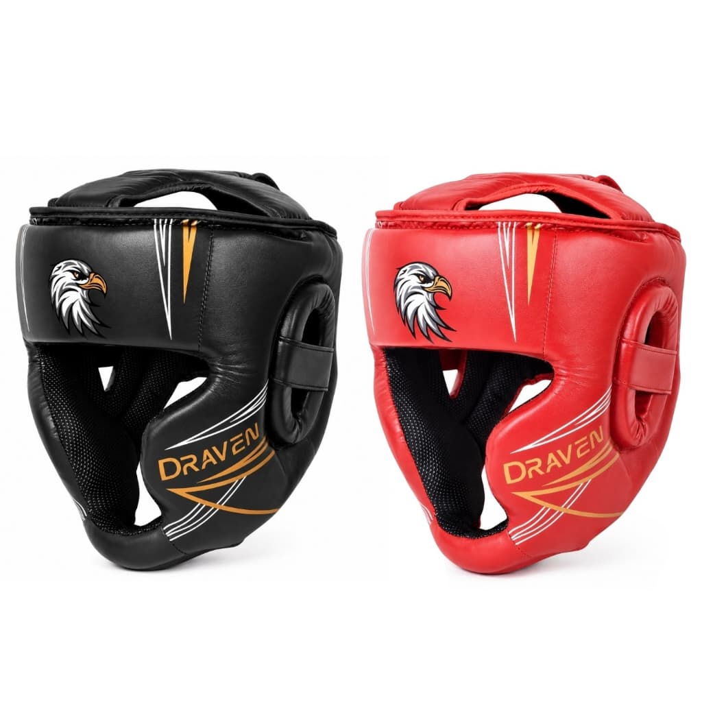 PROTETOR DE CABEÇA CAPACETE MMA DRAVEN – ALTA PROTEÇÃO PARA TREINO E LUTA