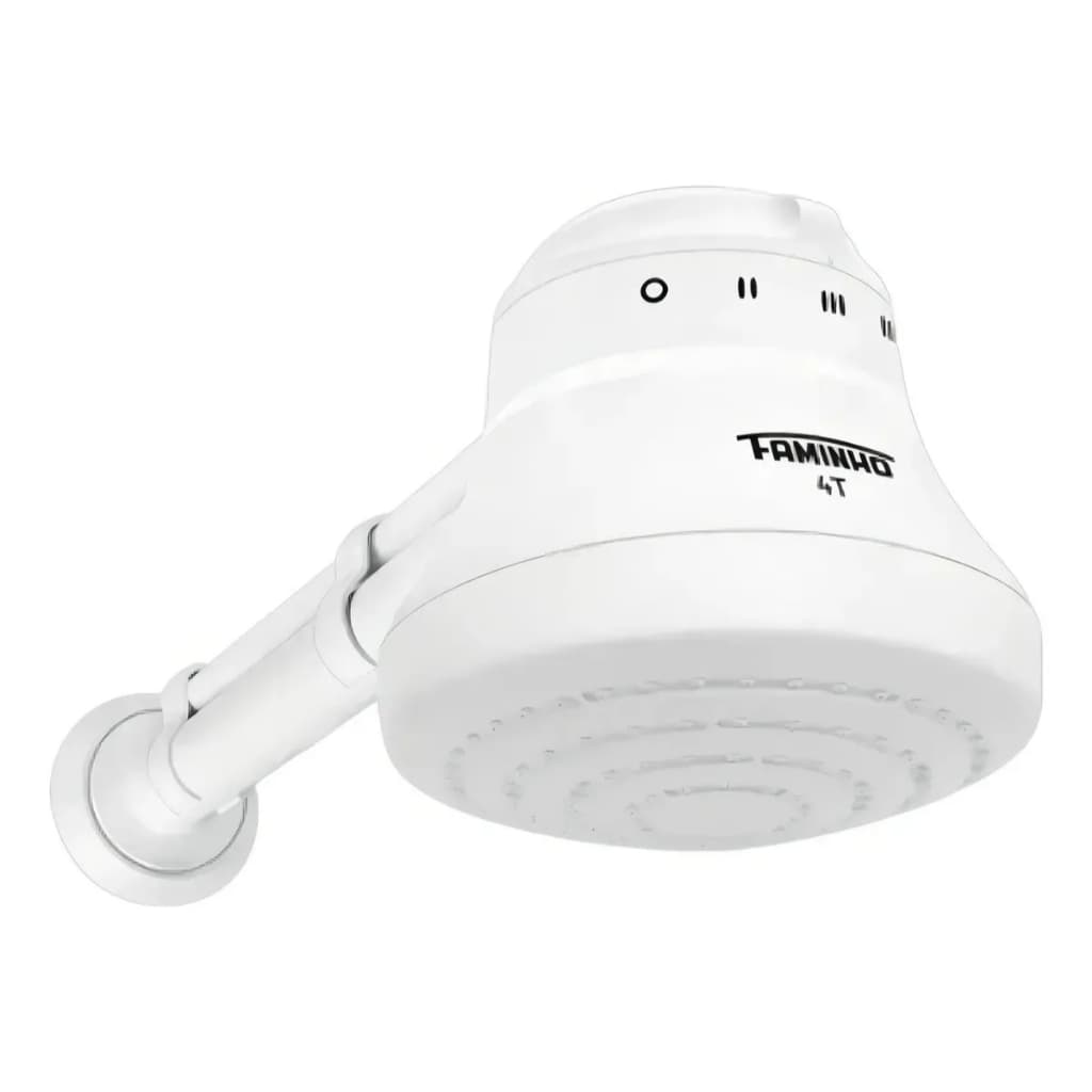 【Fame Oficial】 Chuveiro Elétrico Ducha Faminho 4 Temperaturas 220v 6800w Branco