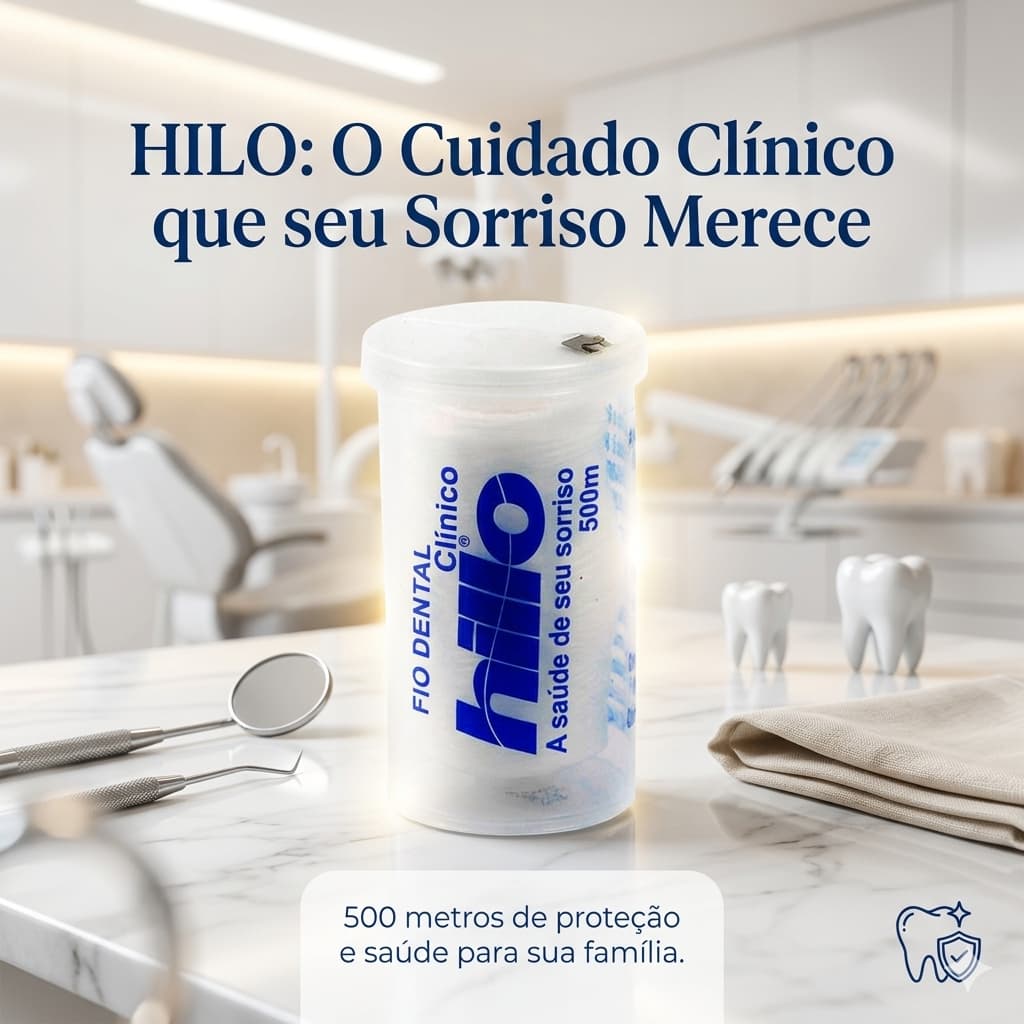 Kit Fio Dental Hillo 500 Metros Clínico - O Melhor Custo-Benefício