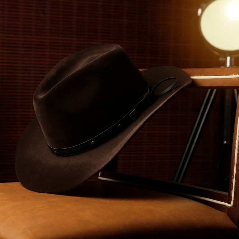 CHAPÉU Country Fedora Aveludado Aba Curvada 8cm Gustavo Lima Barretão Sertanejo Unissex Agro