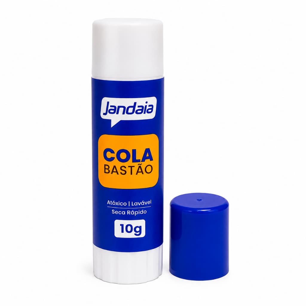 Cola Bastão Jandaia 10g Atóxica Lavável Secagem Rápida 1, 2, 3 ou 5 Unidades