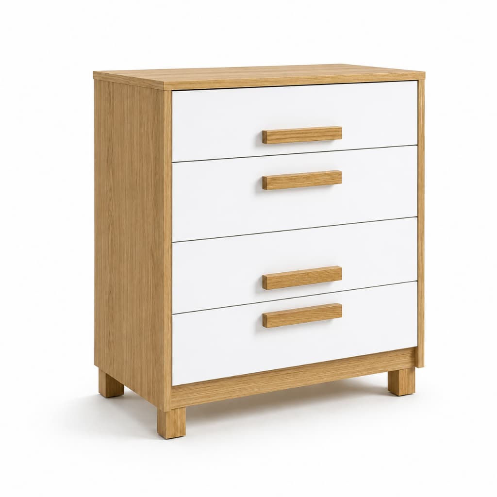 Multiuso Cômoda 4 Gavetas Decorativa Sofisticada Para Quarto Casal Solteiro Sala Estar Organizador De Roupas DESPUMALAR
