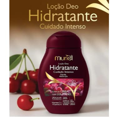 HIDRATANTE CORPORAL MURIEL 200ML CEREJA COM COLAGENO