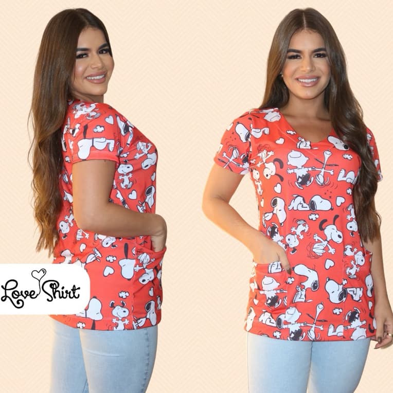 Bata Avental Scrub com Bolso Feminina para Professora Educação Infantil Creche Cuidadora e Enfermagem | Uniforme confort