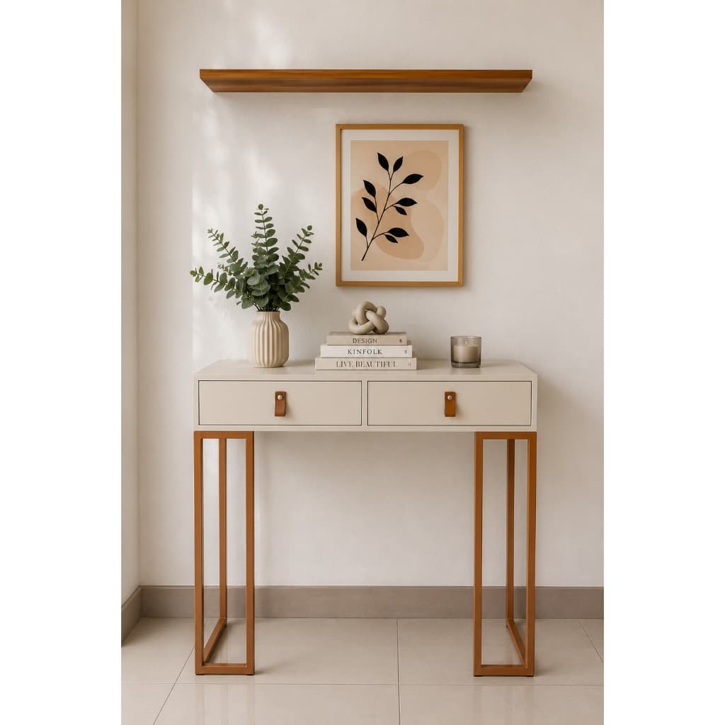 Buffet Aparador Industrial MDF 2 Gavetas Moderno Elegante