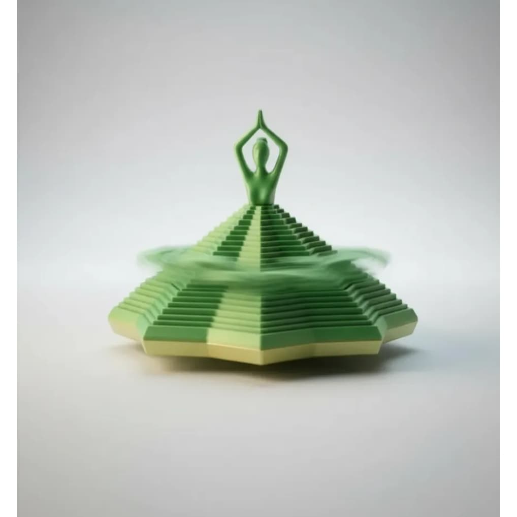 Bailarina Sensorial Cinética 12cm Impressa em 3D em PLA