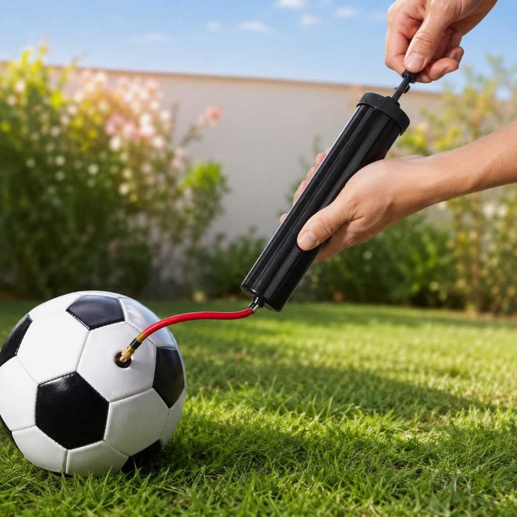 Bomba de Encher Manual Bola de Futebol Futsal Futevôlei Basquete Infláveis