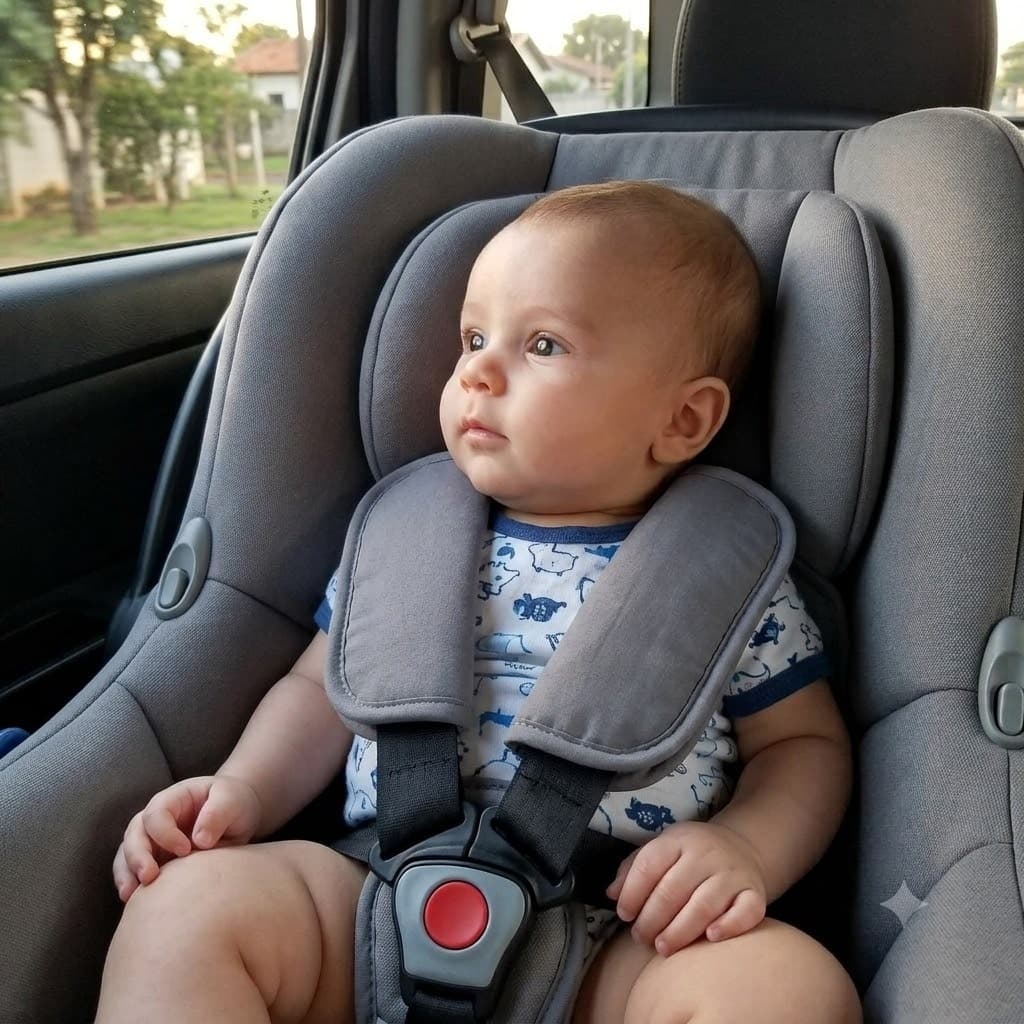 kit  com 2 Protetores de Cinto e Segurança para Carrinho e Bebê Conforto.