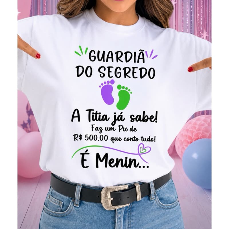 Camiseta SISI Guardiã do Segredo - Toque Macio e Respirável