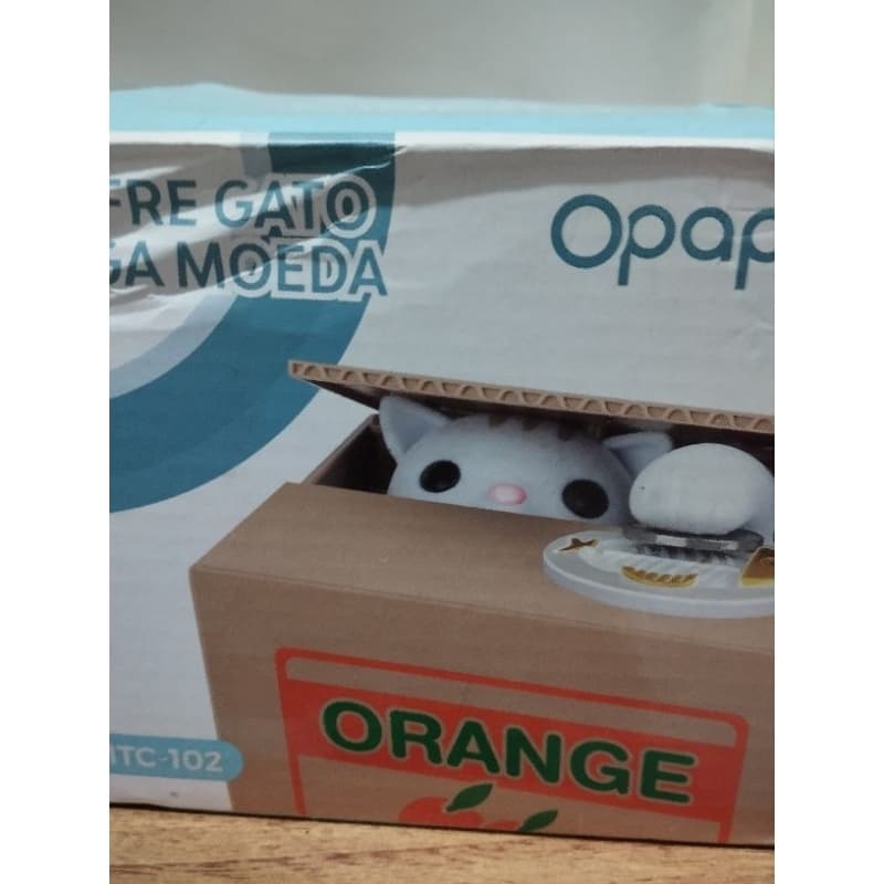 cofre gato caca moedas