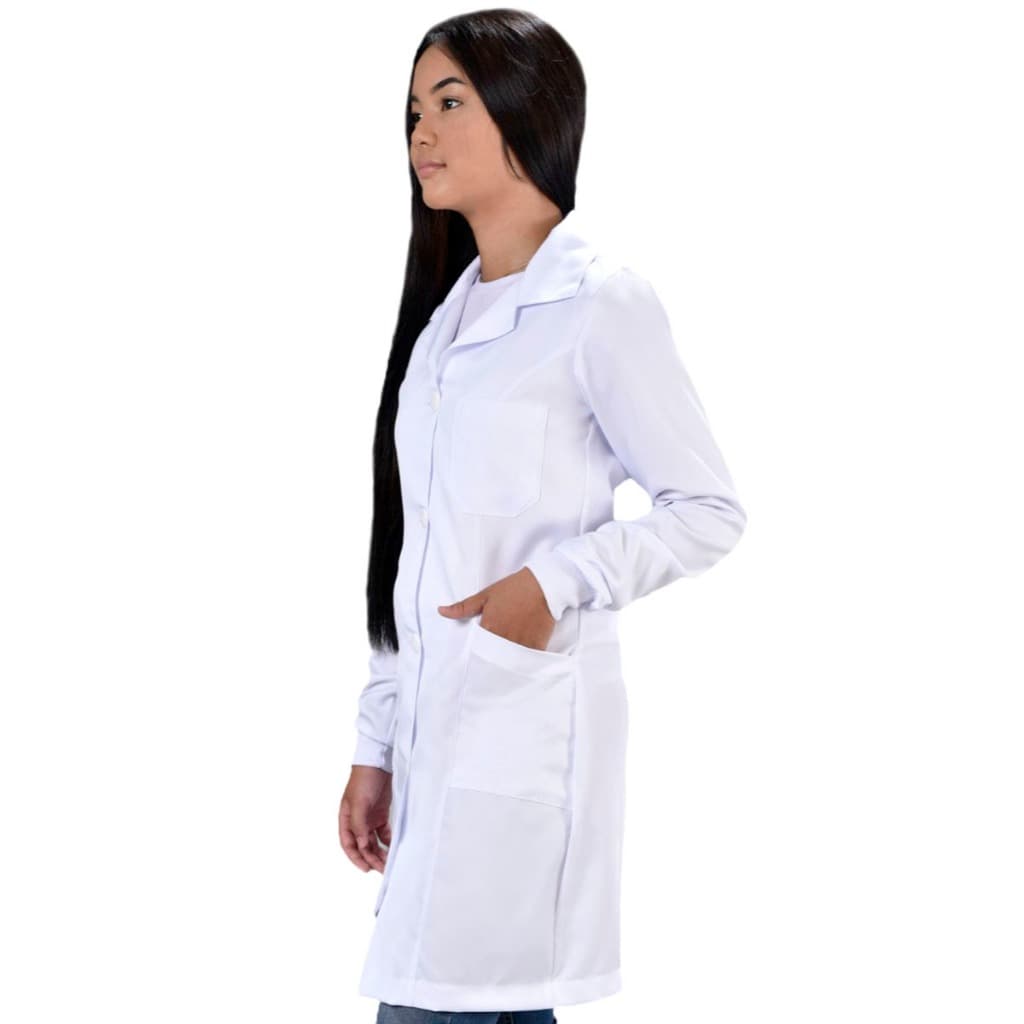 Jaleco Feminino BRIM (100% algodão) Com Punho