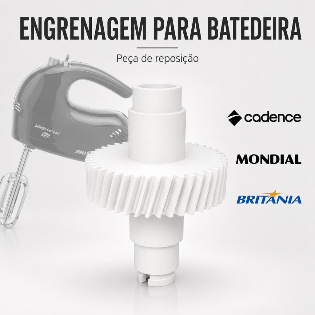 Para Batedeiras Mondial Cadence Britânia Engrenagem 43 dentes 02 peças