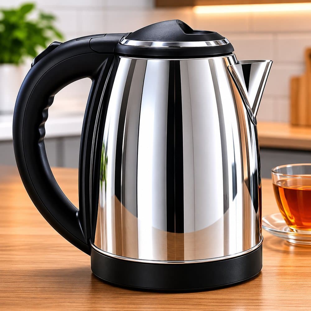 Chaleira Elétrica Aço Inox 1,8L 220V 1500W Aquecimento Rápido
