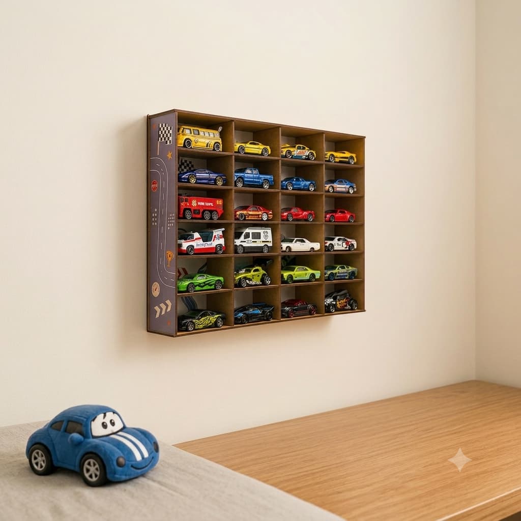 Expositor Carrinhos Hotwheels Brinquedo Menino Educativo Organização Estante Suporte Porta Coleção