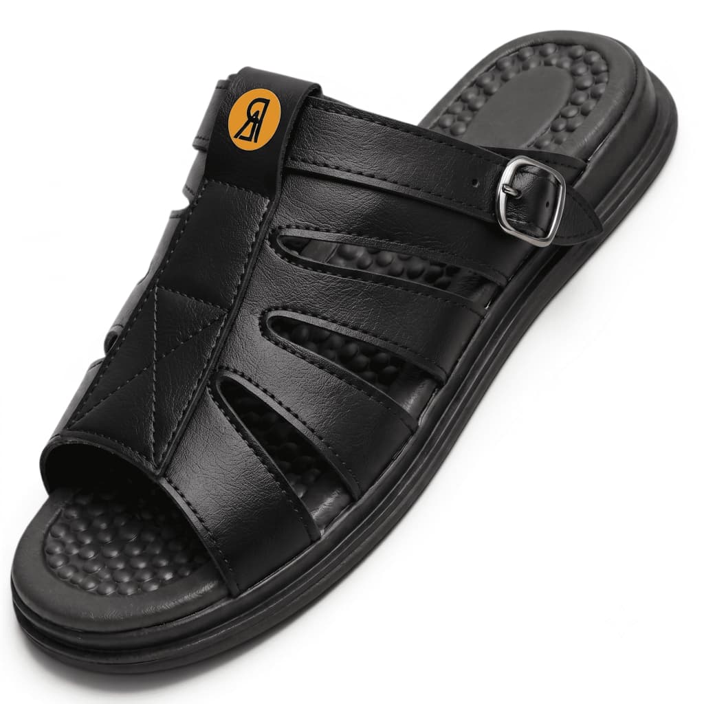 Sandália Franciscana Anti Stress Chinelo Masculino com Fivela Ajustável