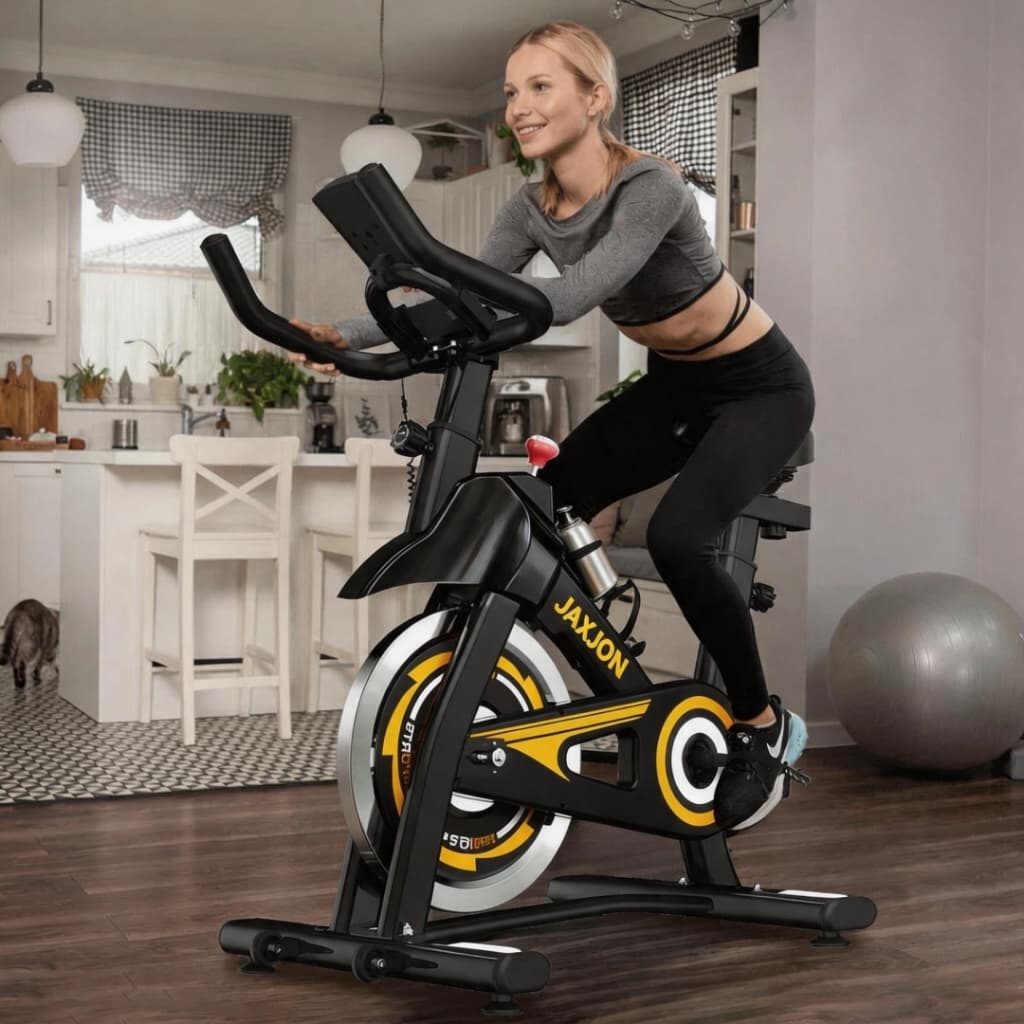 Bicicleta Ergométrica Para Spinning Mecanica 13kg Vermelho