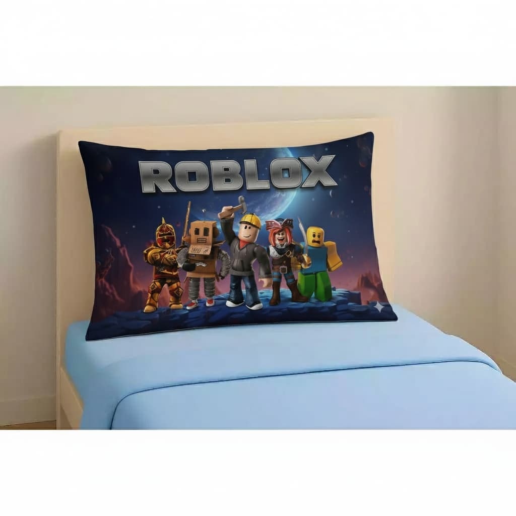 LENÇOL ROBLOX SOLTEIRO | PROMOÇÃO | 2 PEÇAS FRONHA COM ZIPER!
