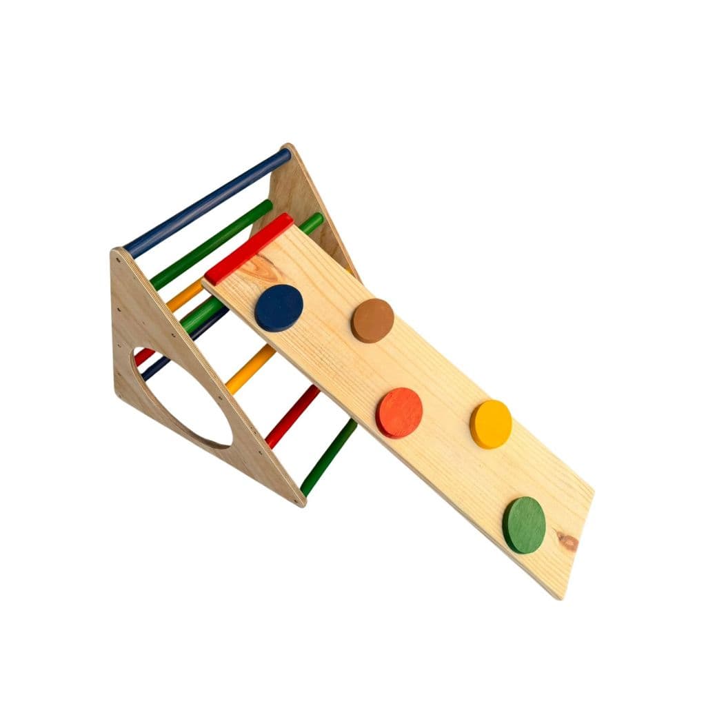 Triangulo Montessori Fixo Colorido com Rampa