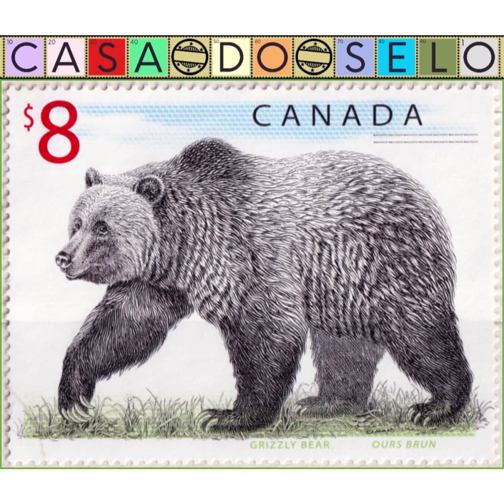 Canadá - Urso pardo - 1997 - Série Incompleta - Carimbado - AN22763