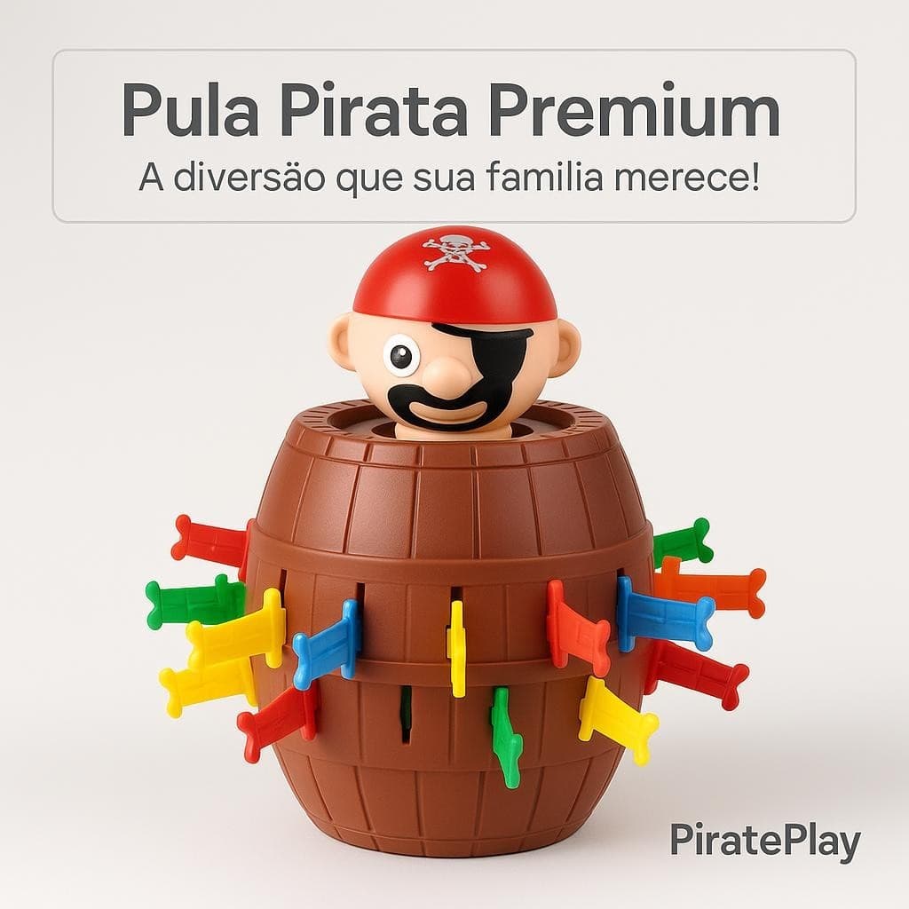 Jogo Divertido Pula Pirata 16 Espadas Interativo Infantil Família Festa