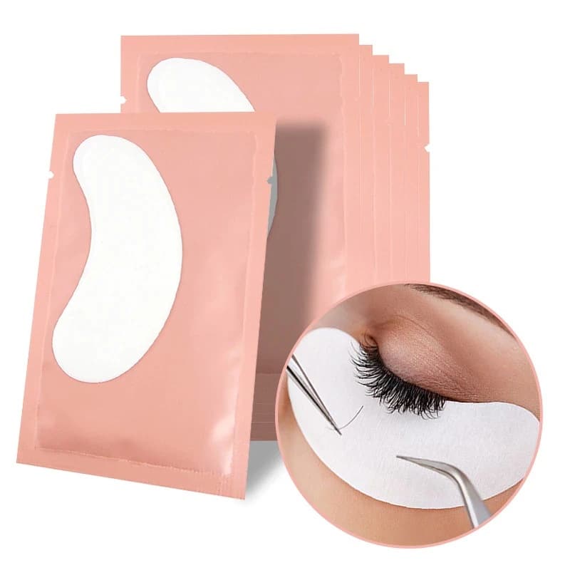 100 Unidades (50 Pares) Pad Gel Protetor Palpebra Alongamento Extensão de Cílios