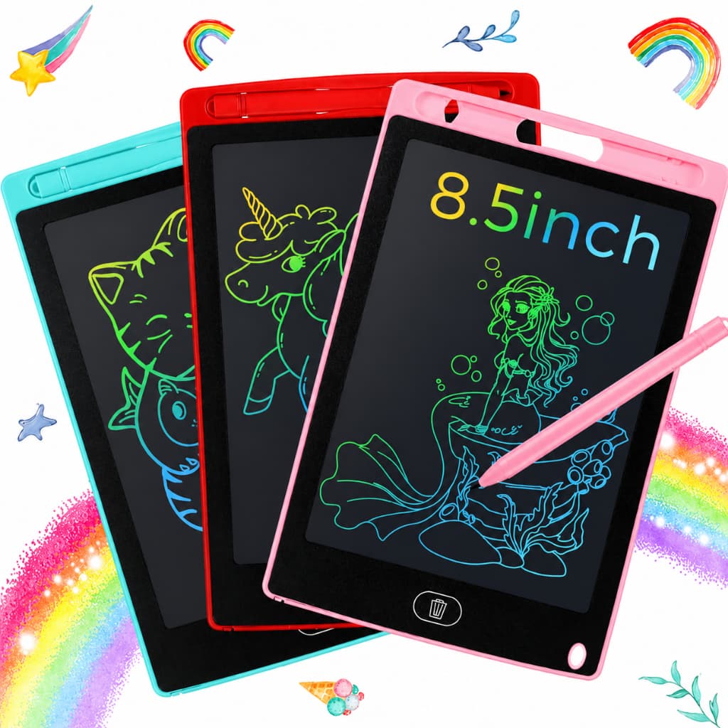 Kit 25 Lousas Magica Tablet Lcd 8.5 Polegadas Escrever Pintar e Desenhar