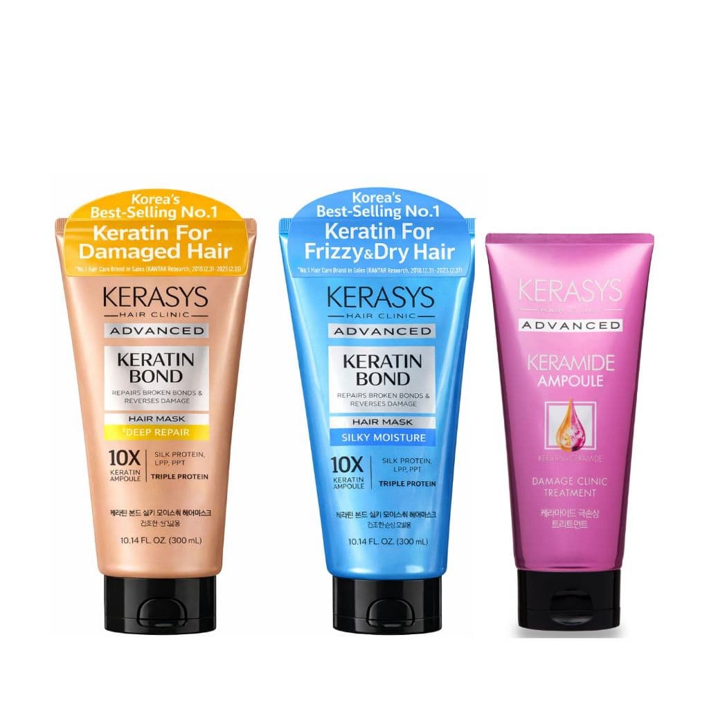 Cronograma Kerasys (Moisture 300ml + Repair 300ml + Keramide DC 200ml )