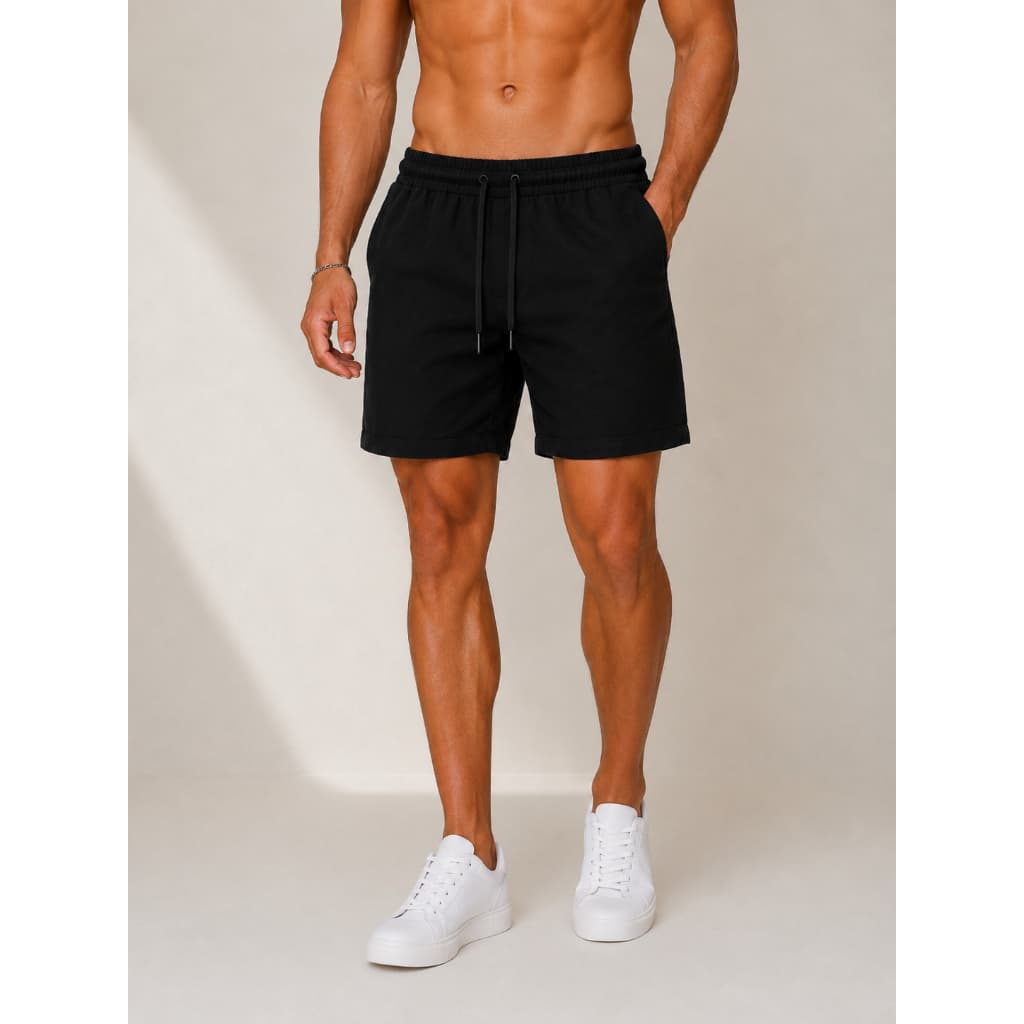 Short Masculino Moletinho Premium Academia Treino Casual Confortável Bolso e Cordão