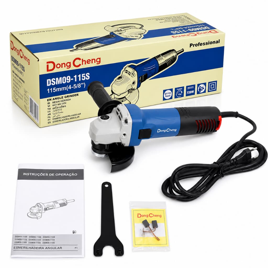 Esmerilhadeira Dong Cheng 800w 4 1/2'' Dsm09-115s - 220v