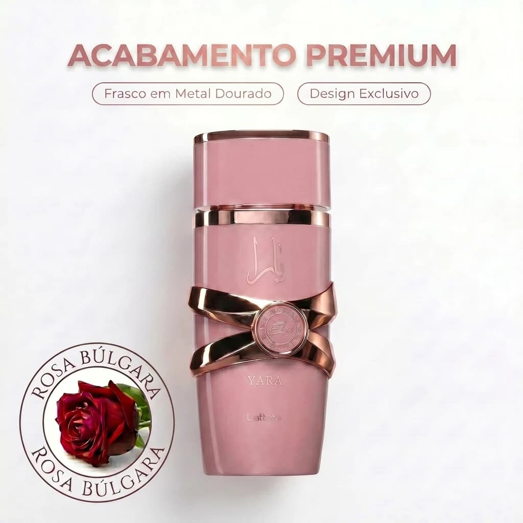 Perfume Feminino Yara Elixir Lattafa EDP 100ml - Alta Fixação e Fragrância Sofisticada