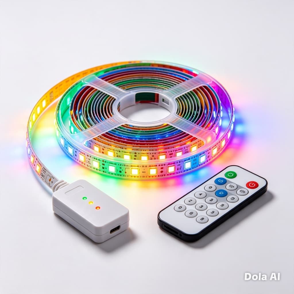 Kit Controle Remoto + Controladora RGB Para Fita LED 5050 e 3528 12V