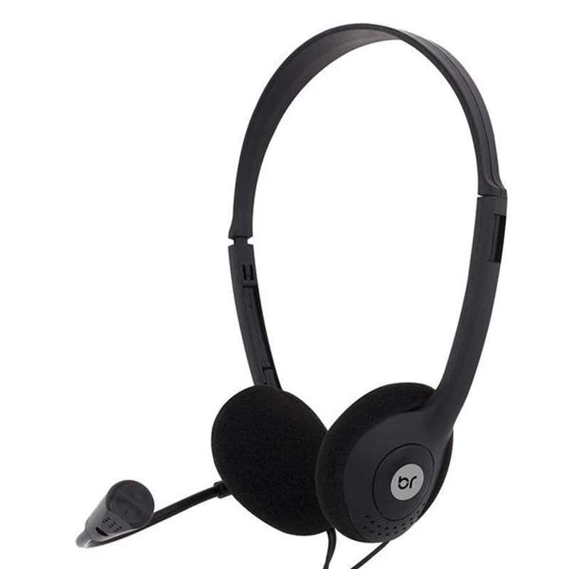 Fone de Ouvido com Microfone Bright 0010 Estéreo para Chamadas, Música e Estudos