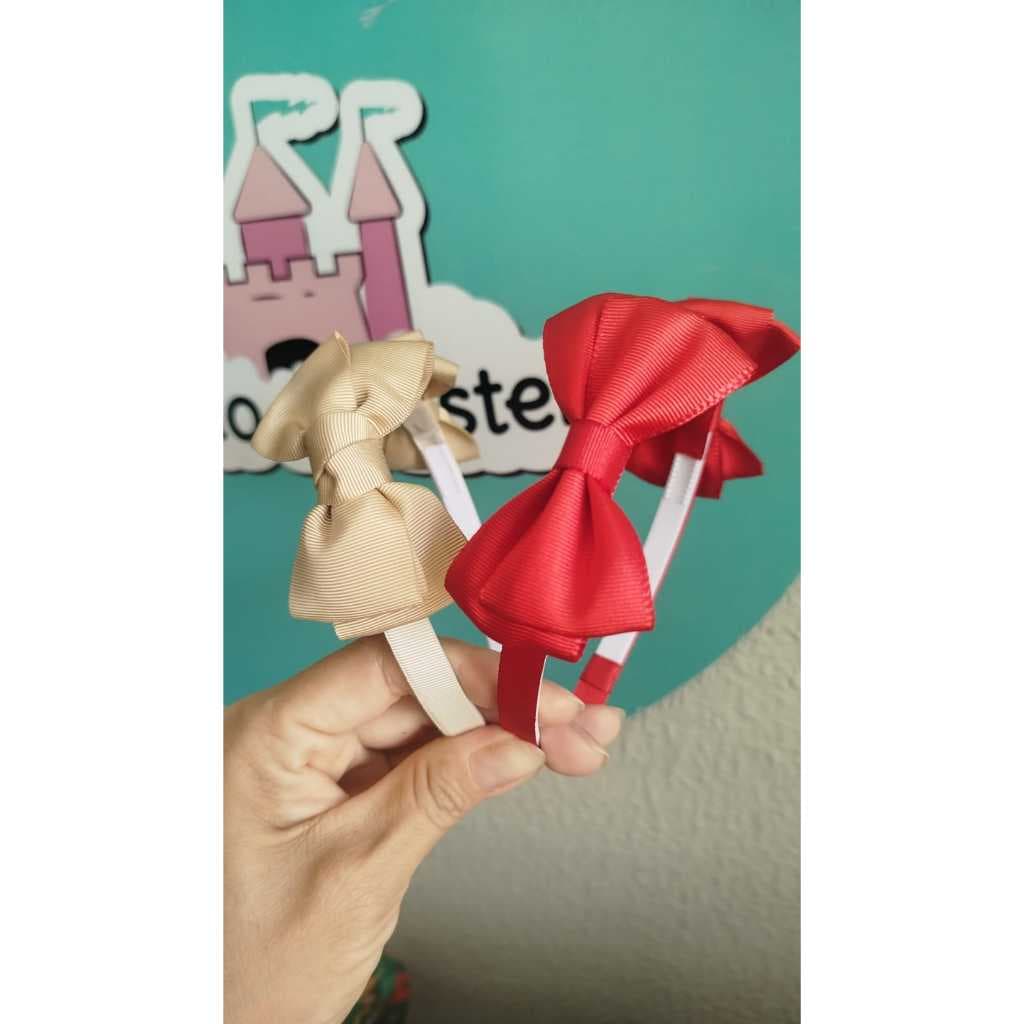 2 Tiaras infantil parzinho com gravatinha/Tiara gravatinha dupla/arco infantil/acessorio infantil