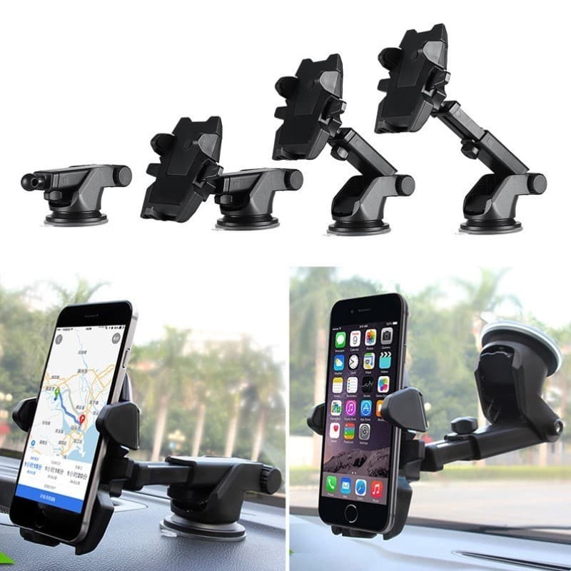 Suporte veicular com ventosa para celular – universal para Android e iPhone