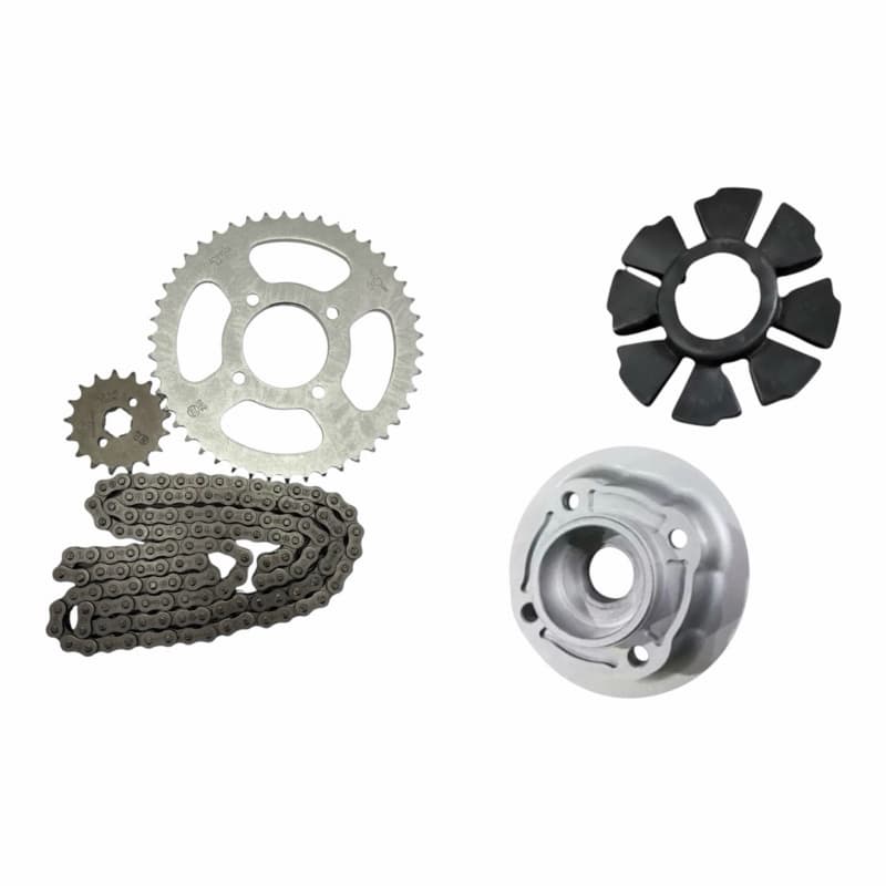Kit Transmissão Completo + Cubo Coroa Shineray Jef 150