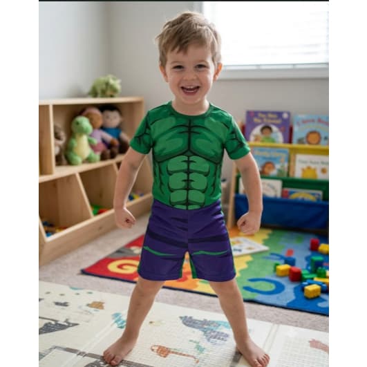 Fantasia Infantil Hulk Heróis