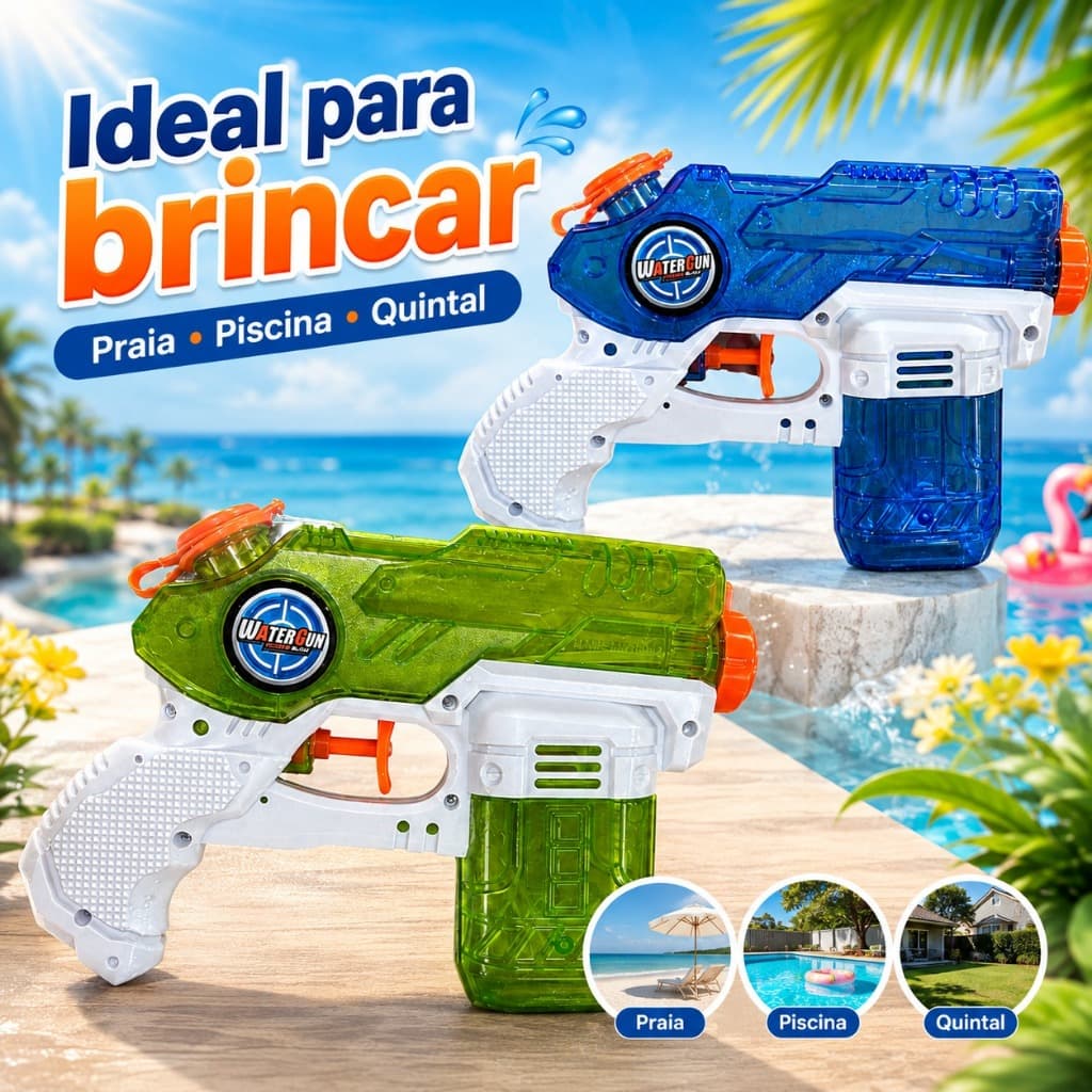 Brinquedo de Água Arminha Lança Água Piscina Praia Diversão Dtp 1315