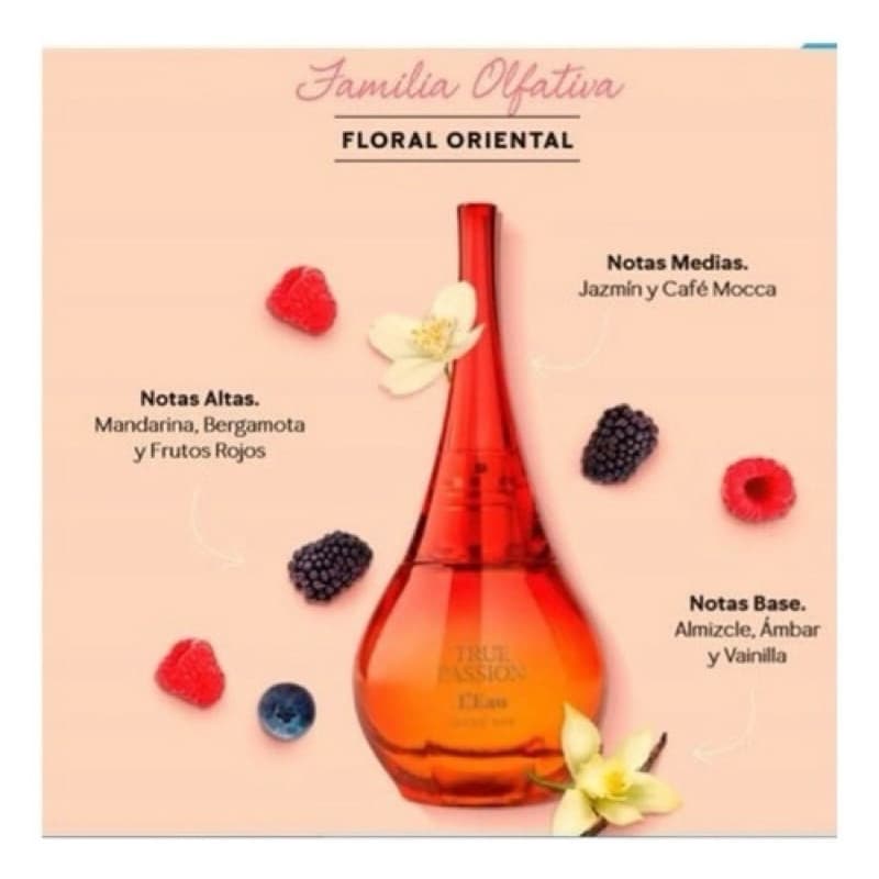 True Passion L’Eau 60ml | Perfume Feminino Floral, Fresco e Elegante | Fragrância Marcante