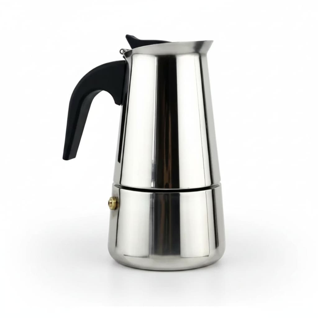 Cafeteira Italiana Inox Tradicional 6 Xicaras Cafe Expresso Facilidade Durabilidade