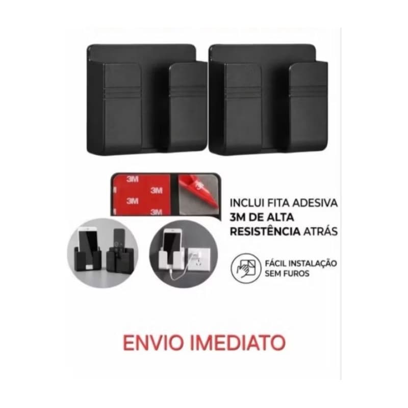 suporte multifuncional para celular ou controle sem furo multiuso.