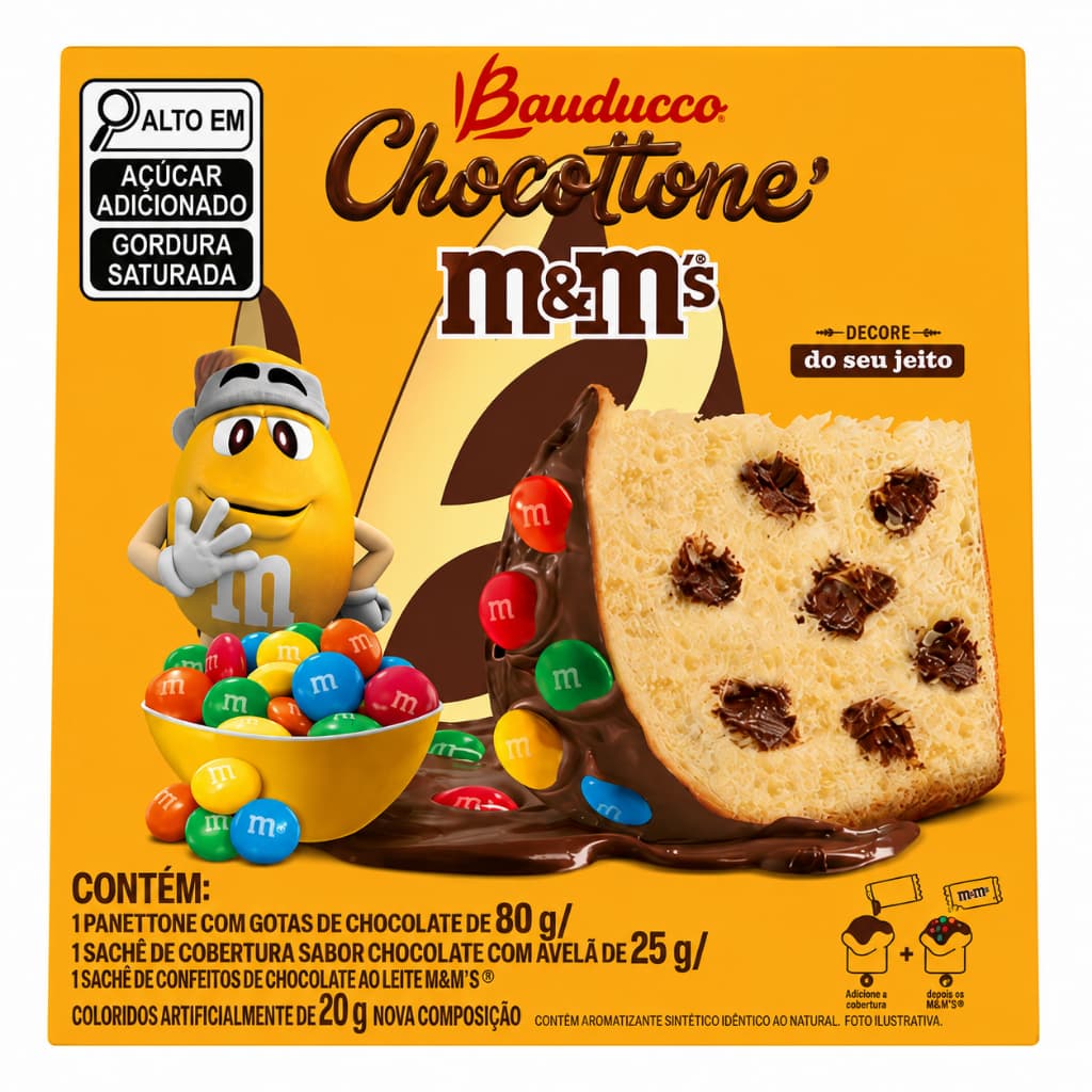 Mini Chocottone M&M's Bauducco  80g