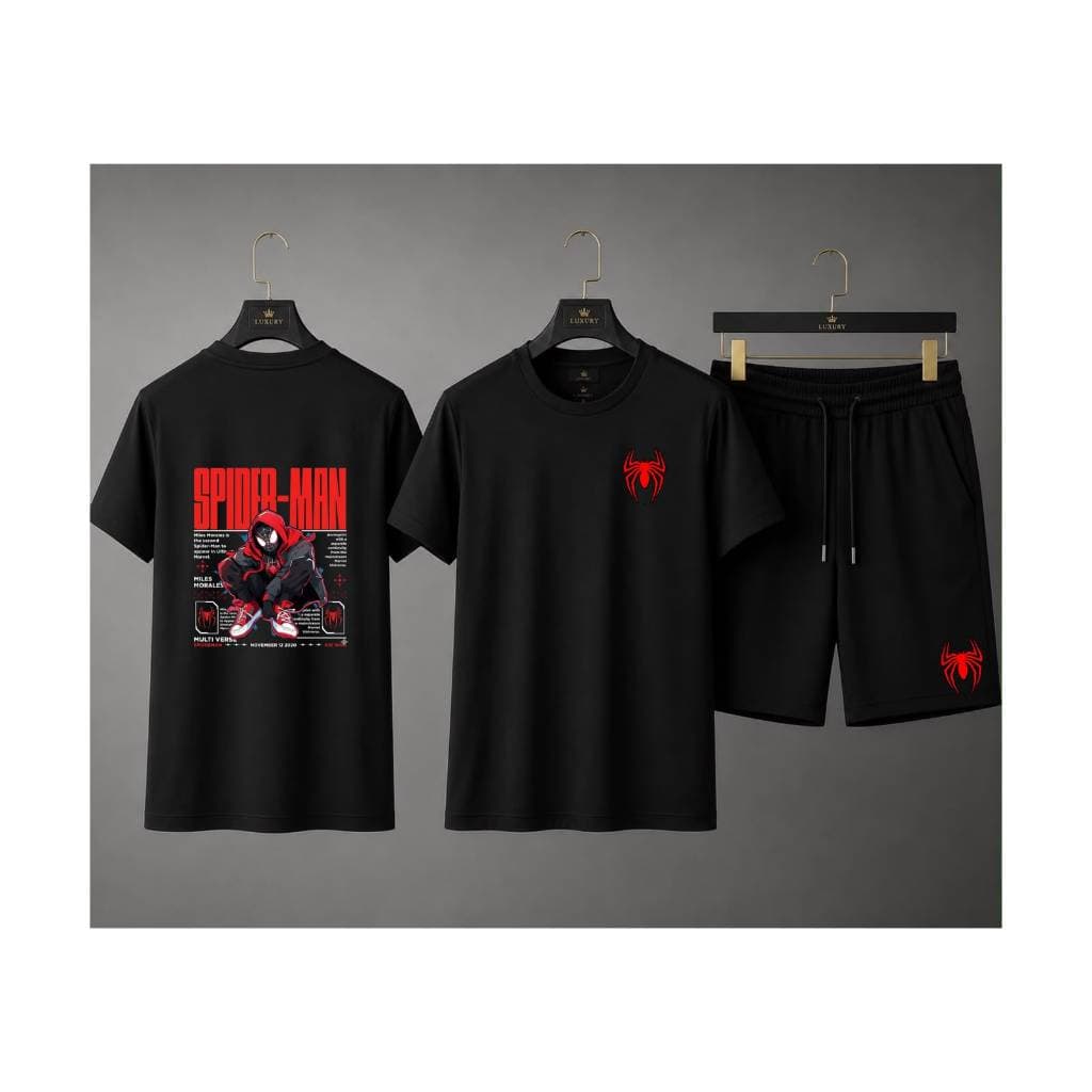 Kit Camiseta Masculina Algodão 30.1 e Short com Elastano Conjunto Streetwear