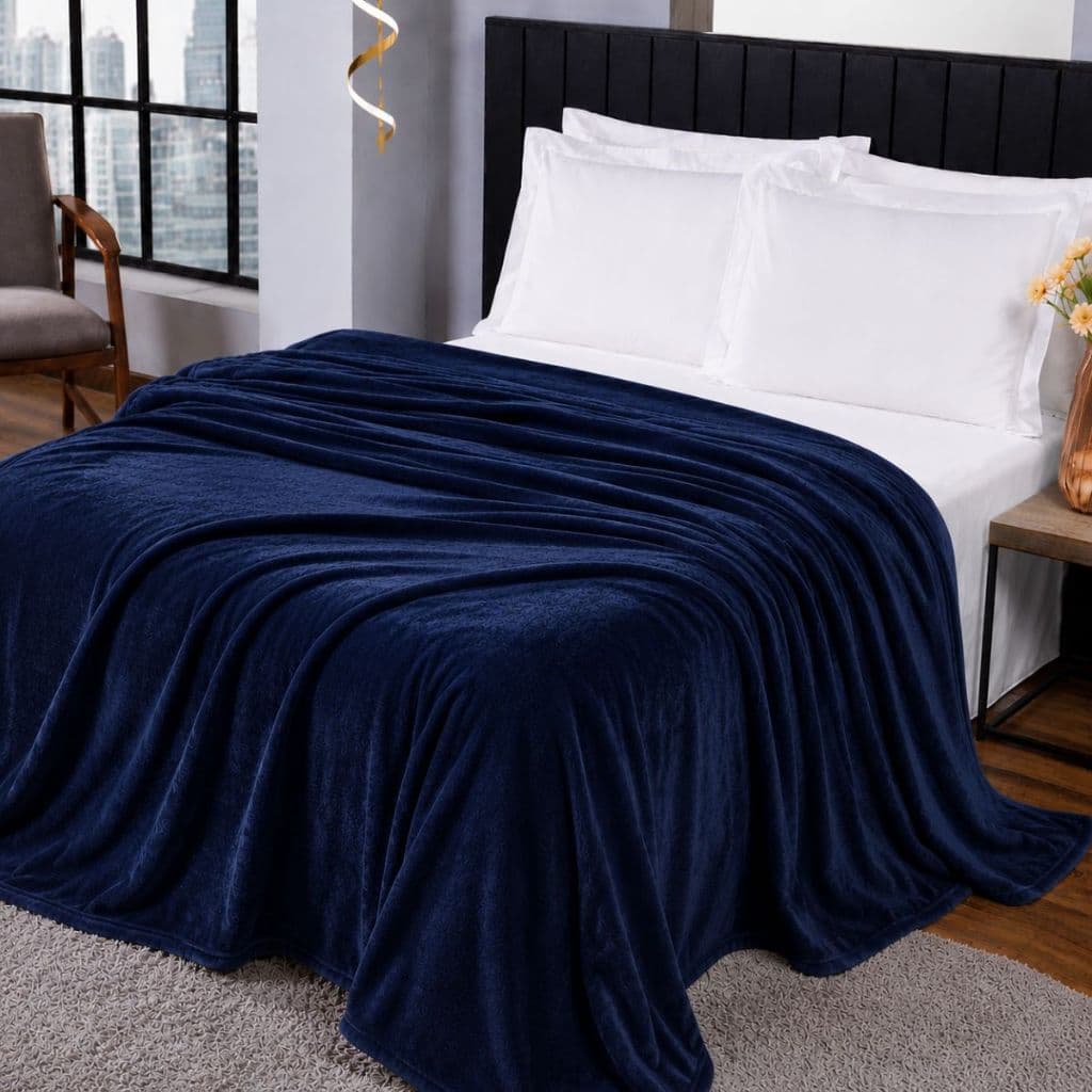 Cobertor Manta Fleece  2,50 x 2,70 Queen King - 100% Poliester