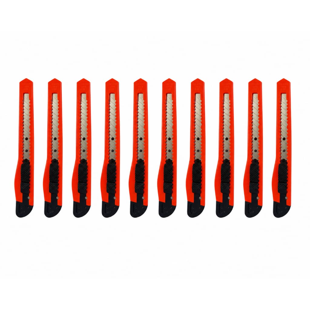Kit 10 Estiletes 9mm Estreito Profissional Retrátil Reforçado