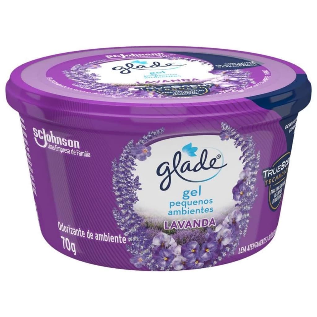 Glade Odorizador de Ambiente em Gel Lavanda 70g Para Pequenos Ambientes
